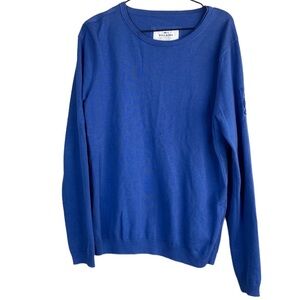 Escales Paris luxury blue crewneck sweater